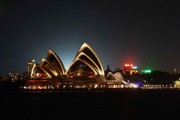 Australie dans la nuit