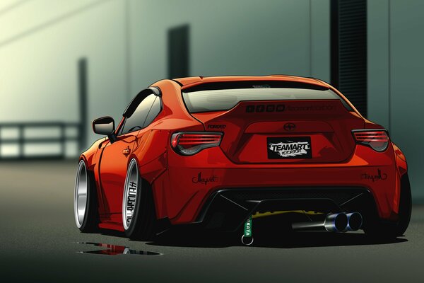 Rot scion fr-s. Rückansicht