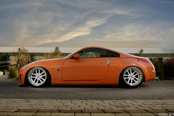 Ein gutes Ende des Tages im Nissan 350z