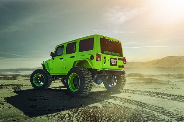 Jeep wrangler adv1 on the track on forged wheels