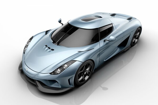 Hermoso coche koenigsegg regera 2015