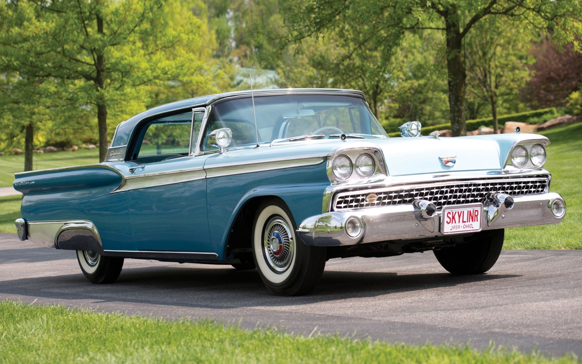 ford fairlane skyliner chowany hardtop 1959 fairlane skyliner przód