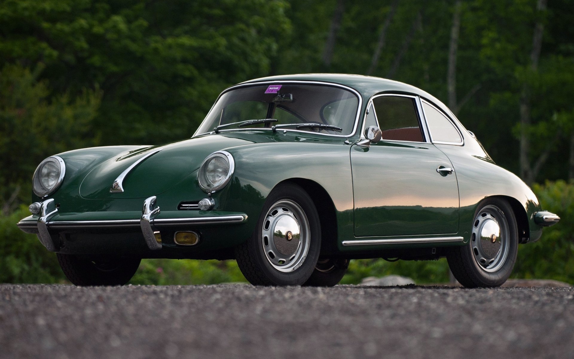 porsche 356c 1600 coupe kieszeń 1964 porsche classic przód piękny samochód tło