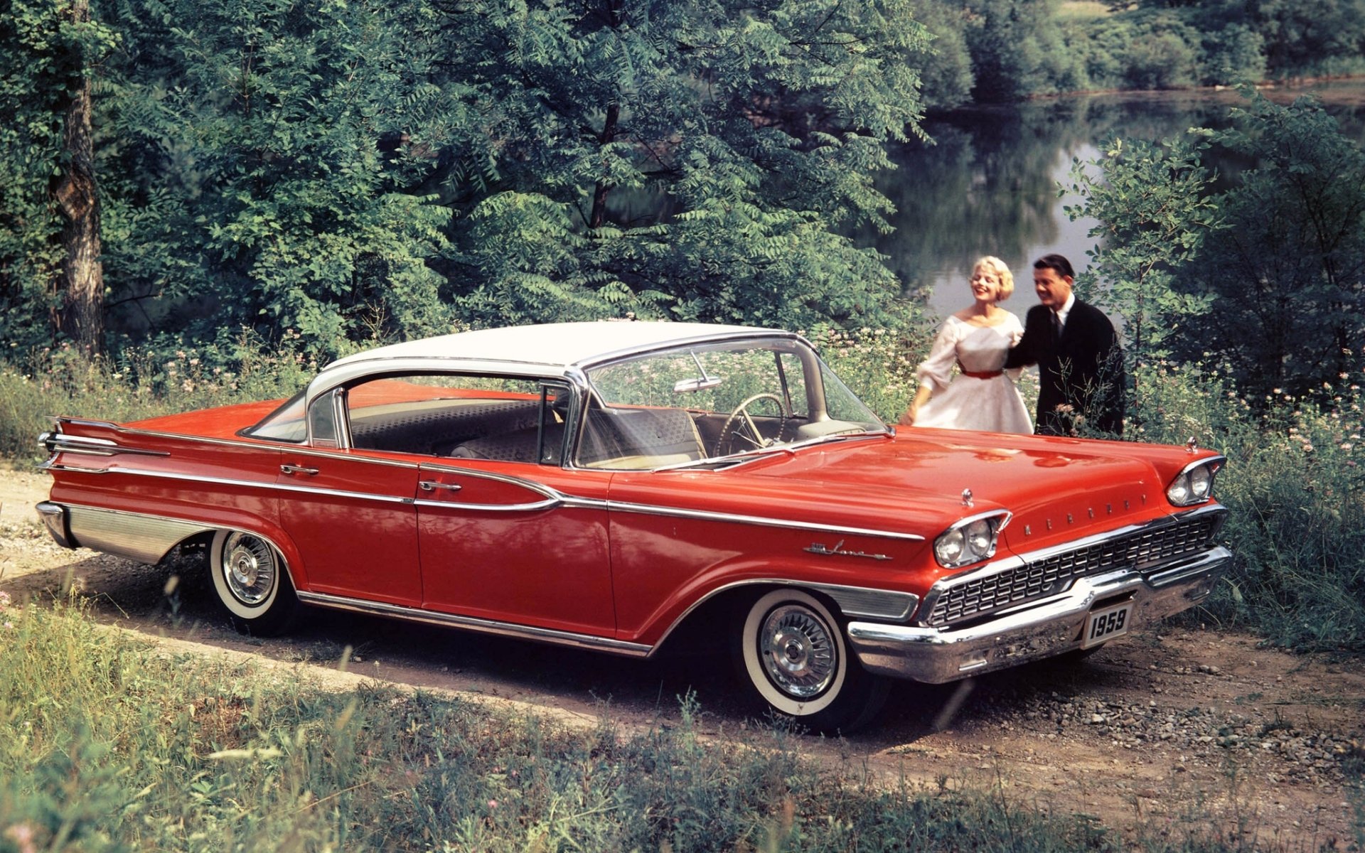 mercure park lane hardtop sedan 1959 mercury rouge personnes avant