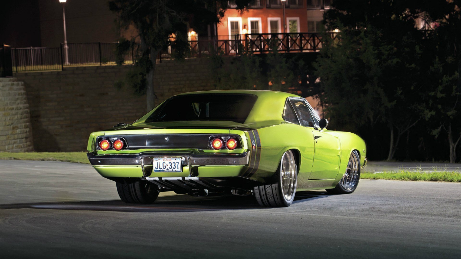 dodge charger 1968 green night dodge