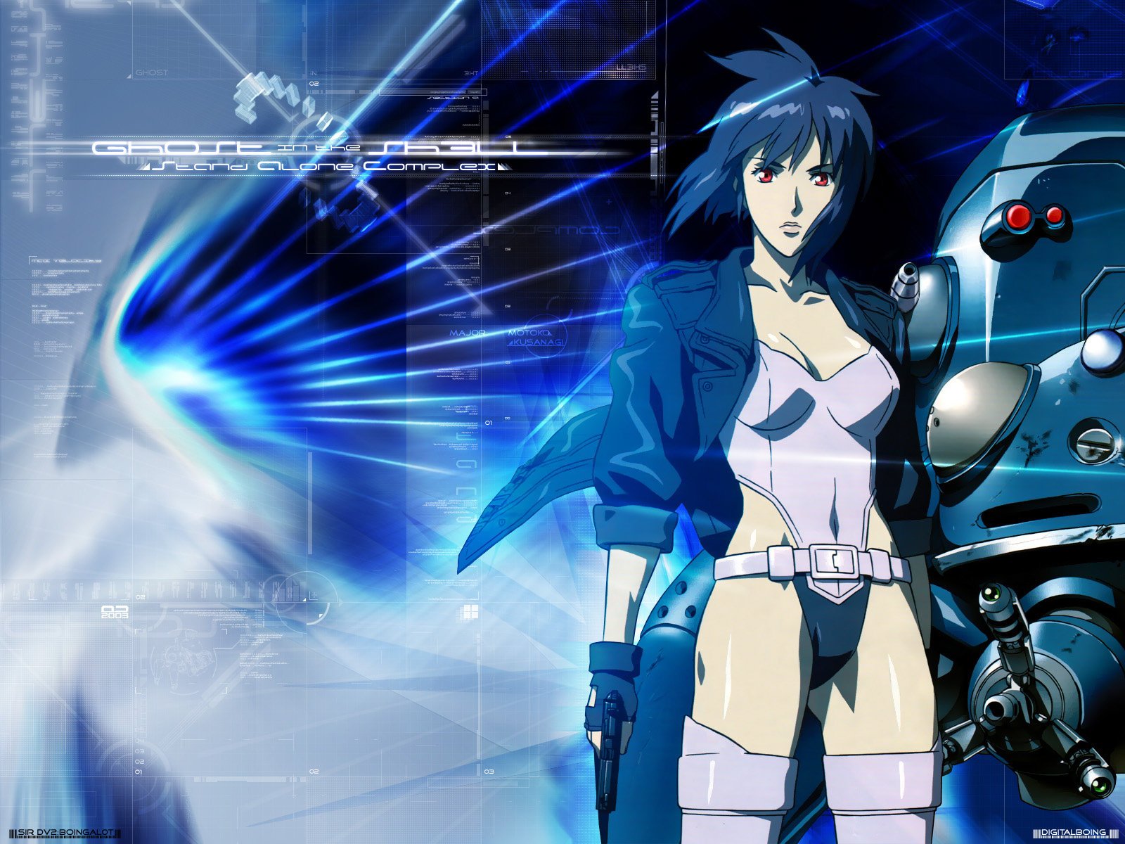 tachikoma ghost in the shell gits fantôme en armure motoko cyborg division 9 dessins filles