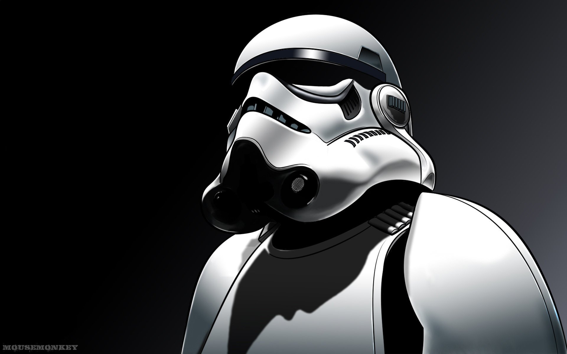 tar wars stormtrooper star wars casco fondo robot techno fondo negro fondo oscuro sombra cyborg