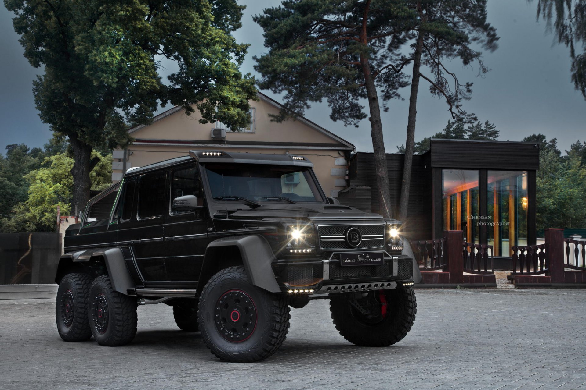 mercedes-benz g63 amg gelandewagen 6x6 réglage par brabus chensan photographe