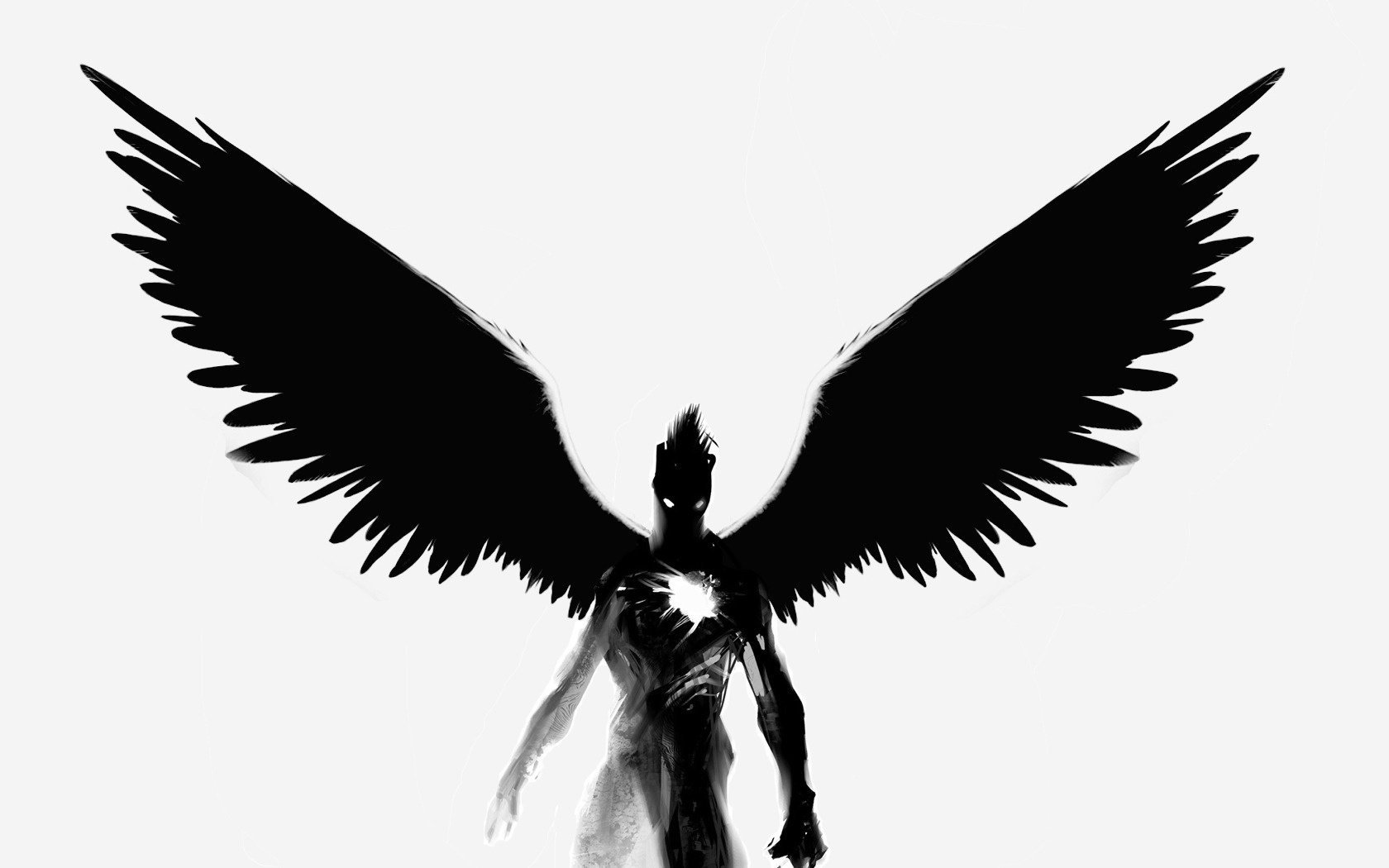 the demon black soul heart wing