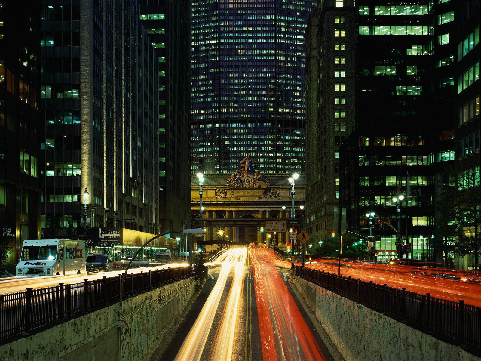 noche luces casas ciudades coches