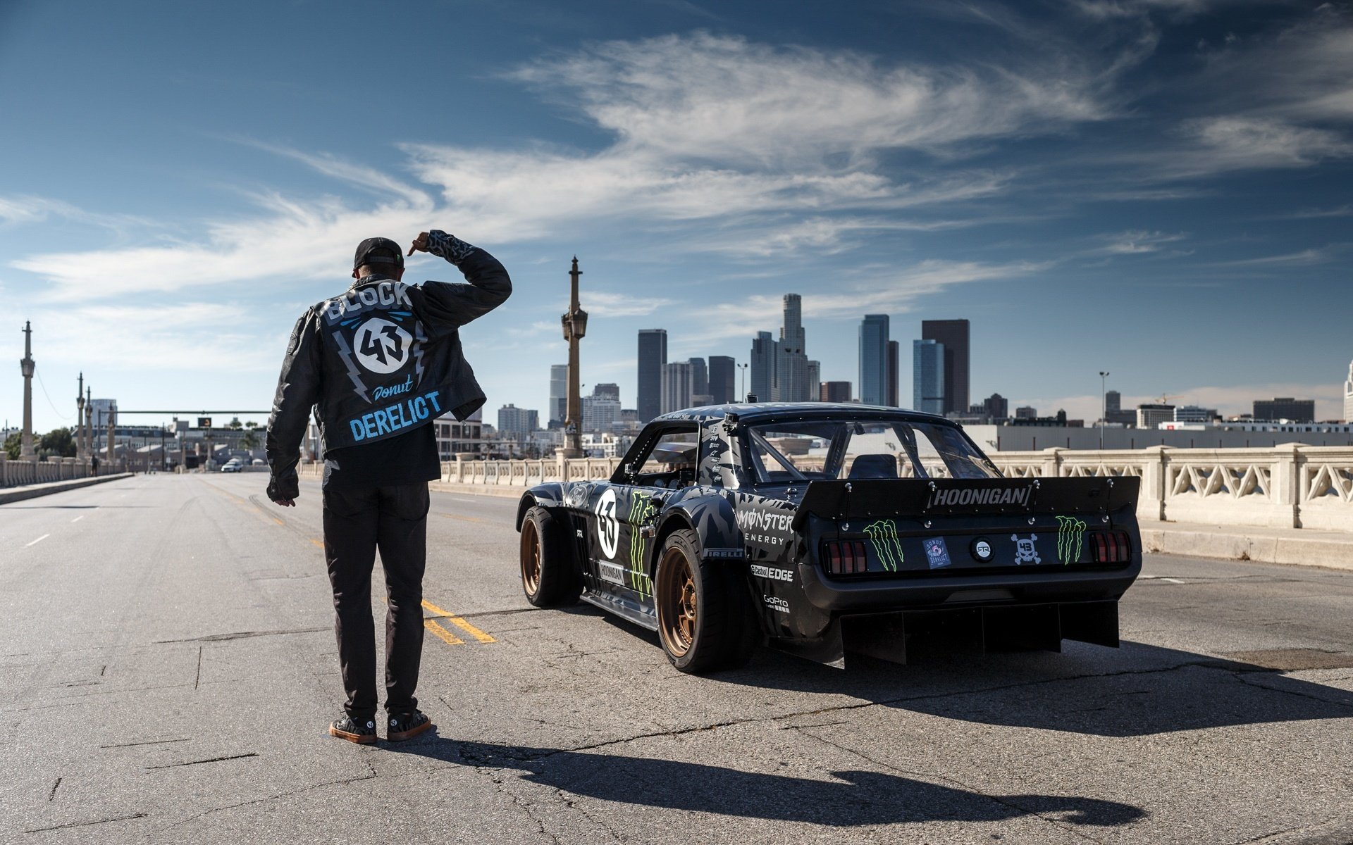 ford mustang rtr 1965 hoonicorn 845 ch gymkhana sept arrière ken bloc los angeles