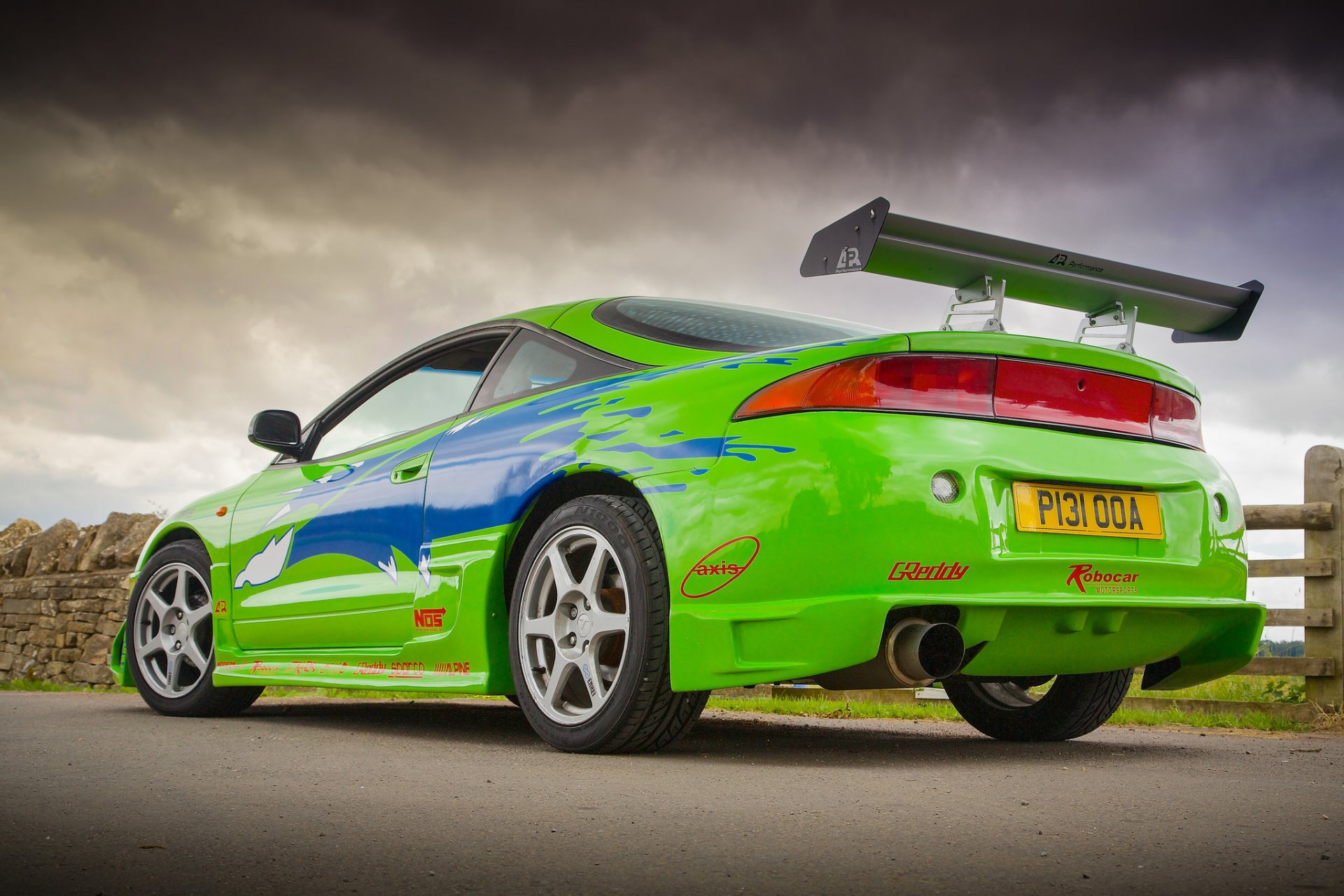 mitsubishi eclipse vert auto super voiture