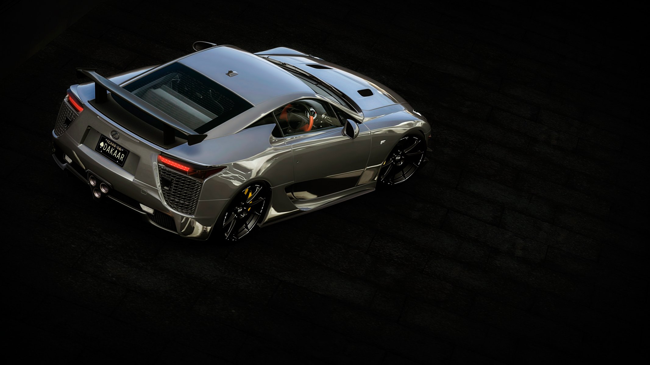 lexus lfa вид сверху