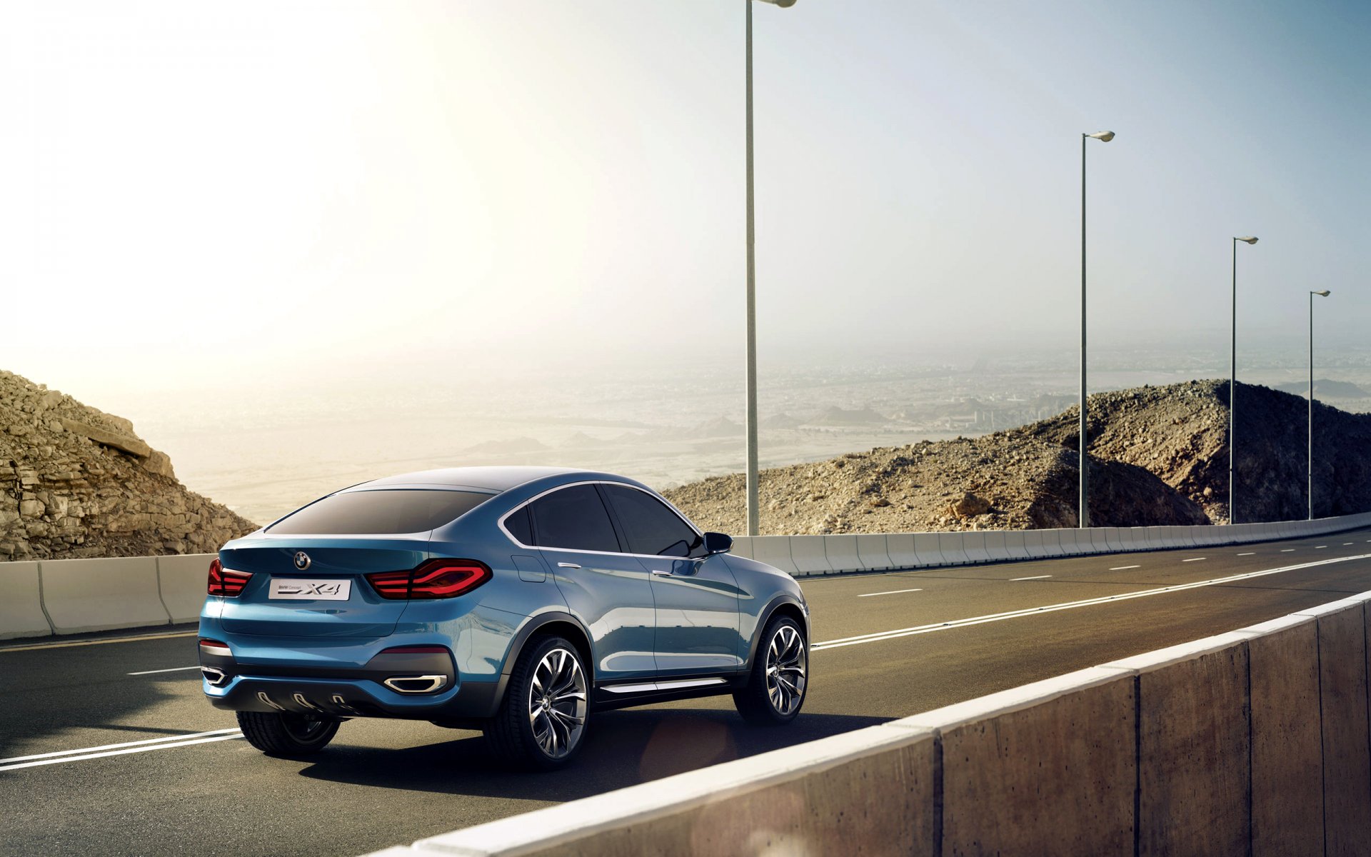 bmw x4 konzept auto blau jeep boomer straße asphalt säulen tag bmw auto