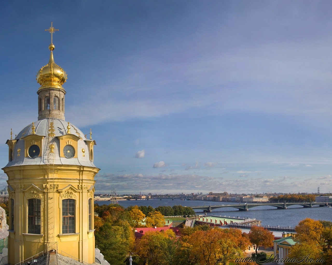 peter sankt petersburg jesień most