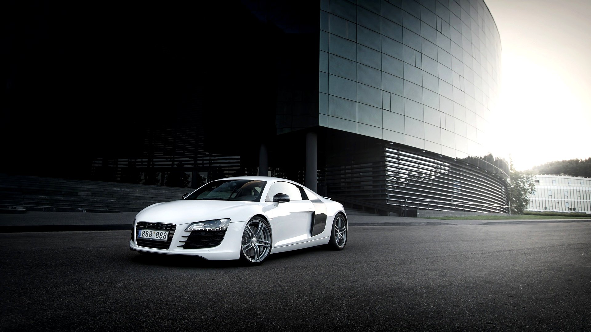 audi r8 weiß