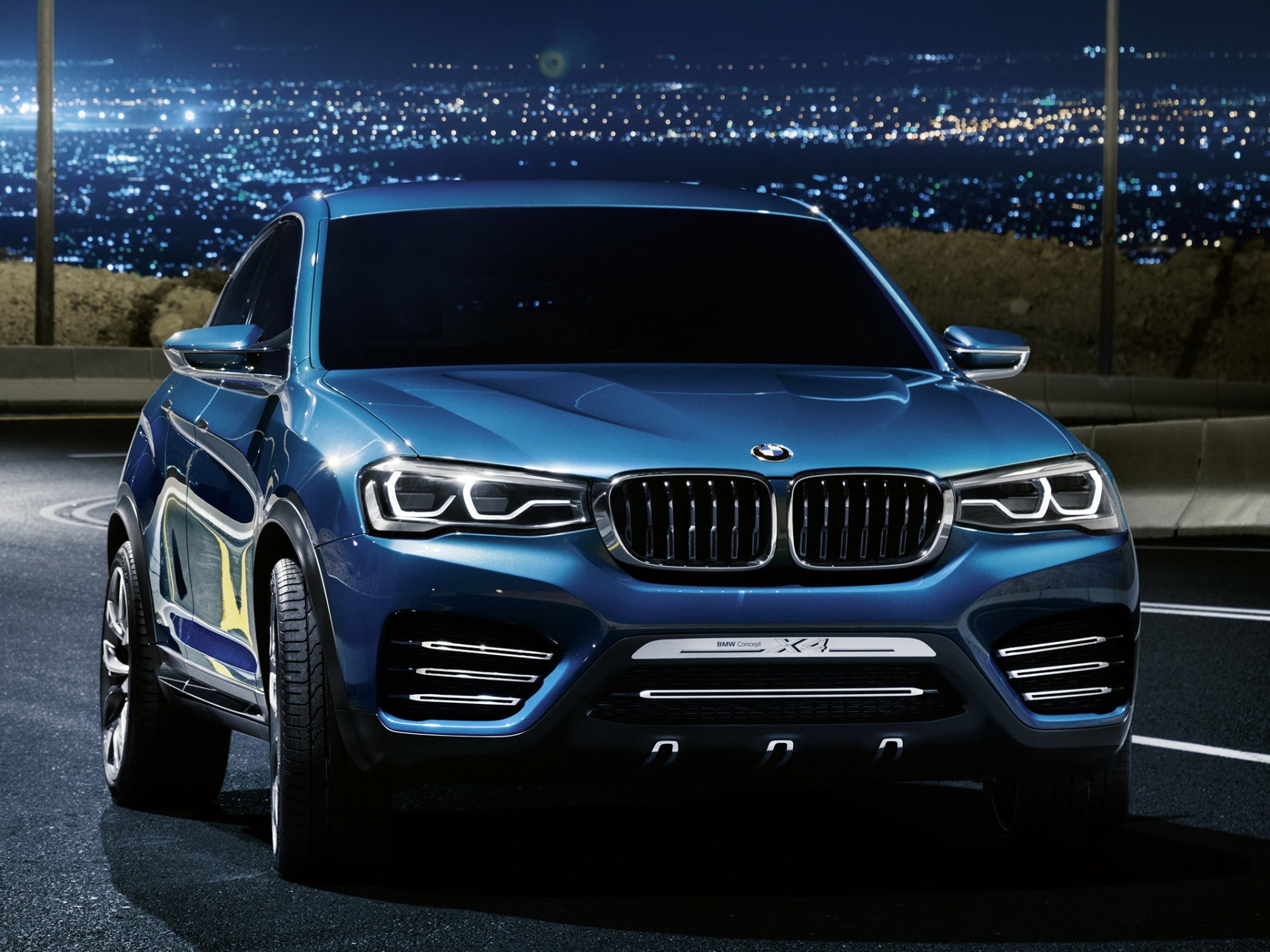 bmw x4 concepto potente frente faros bmw