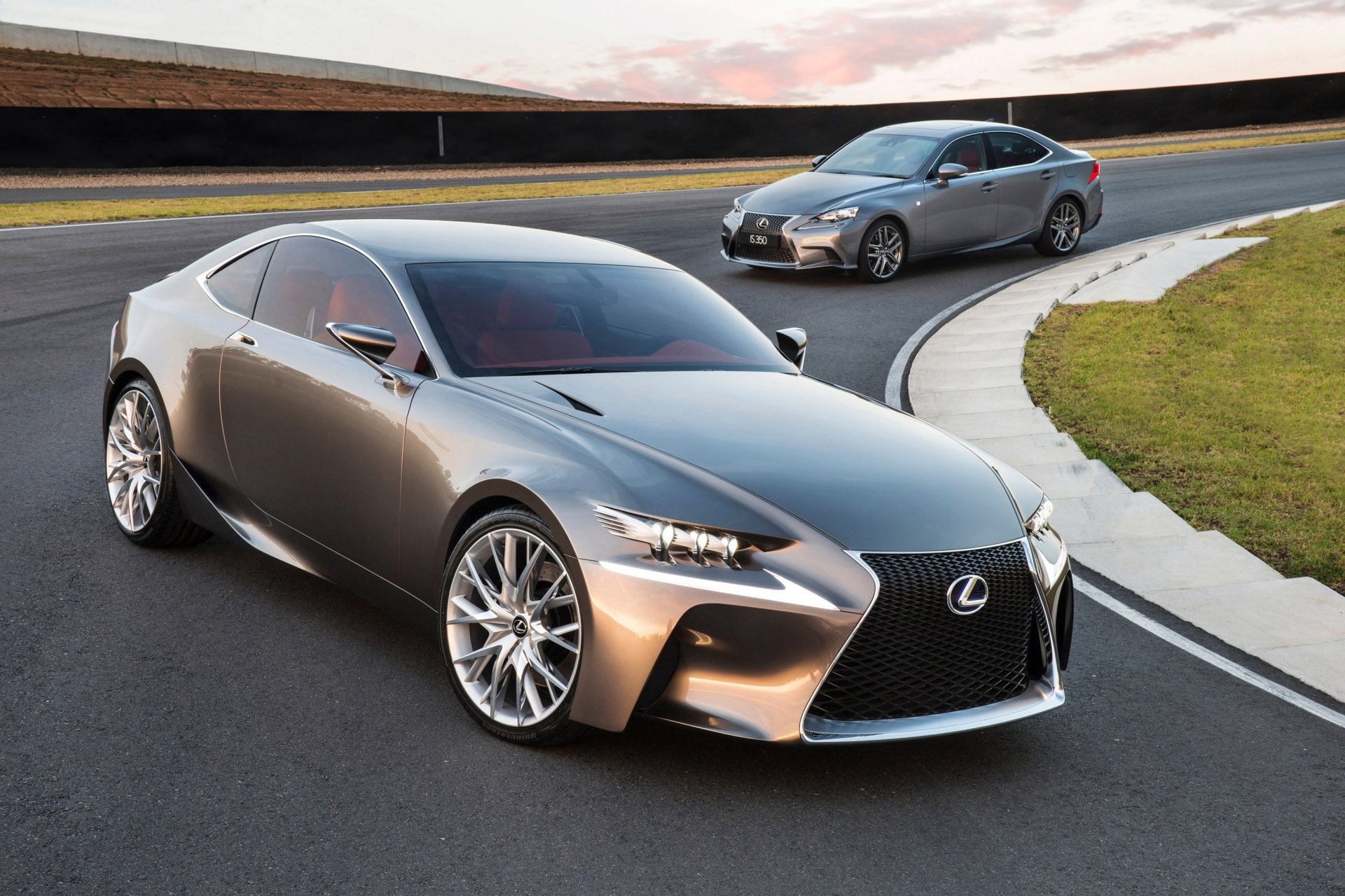 lexus lf-cc concept et lexus is350 voitures papier peint lexus