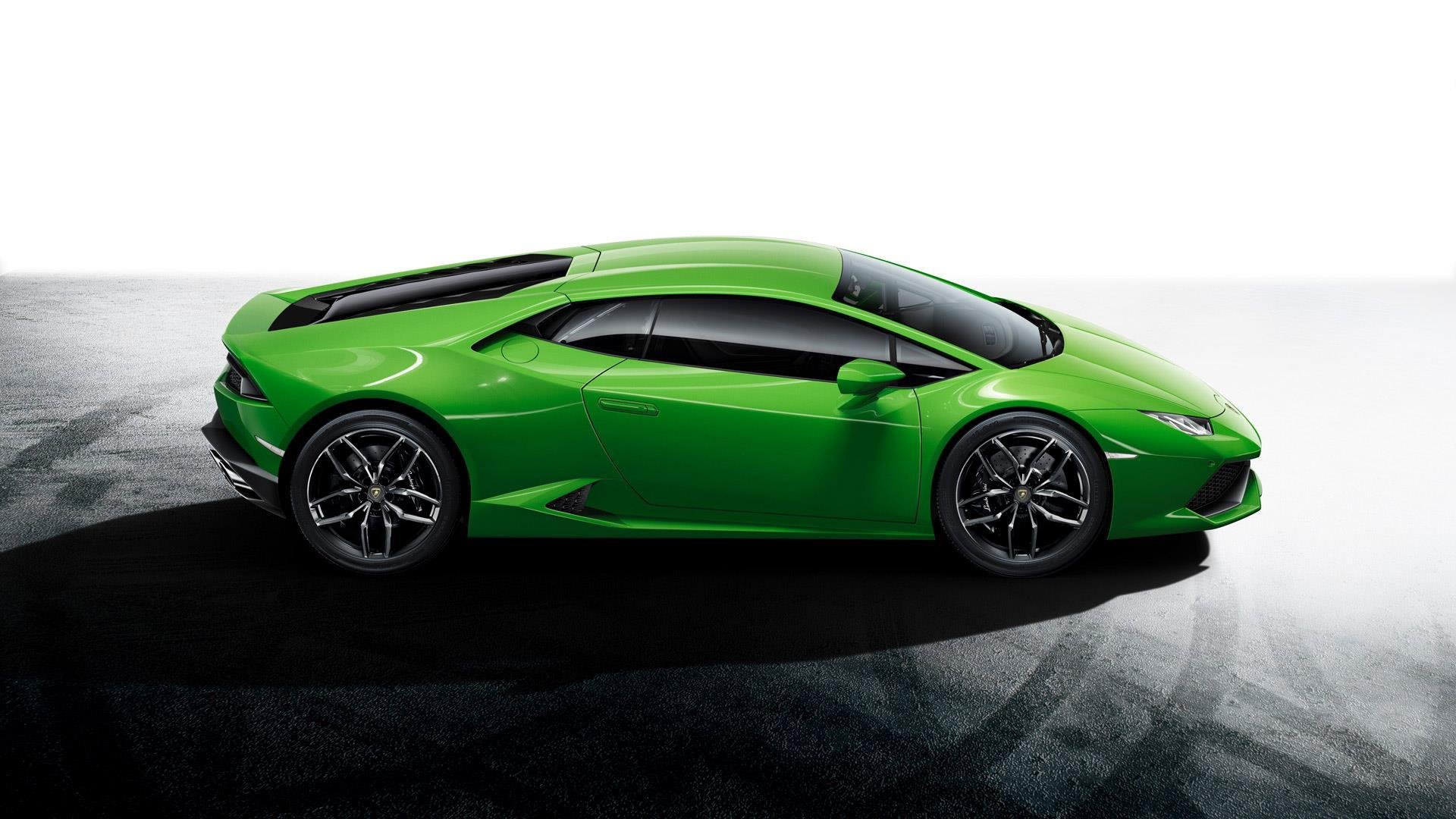 lamborghini urakan lp610-4 green lamborghini side auto