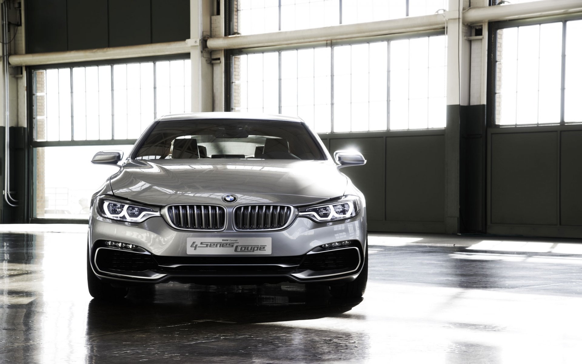 bmw 4 series coupe concept auto concept grey silver chrome headlights front