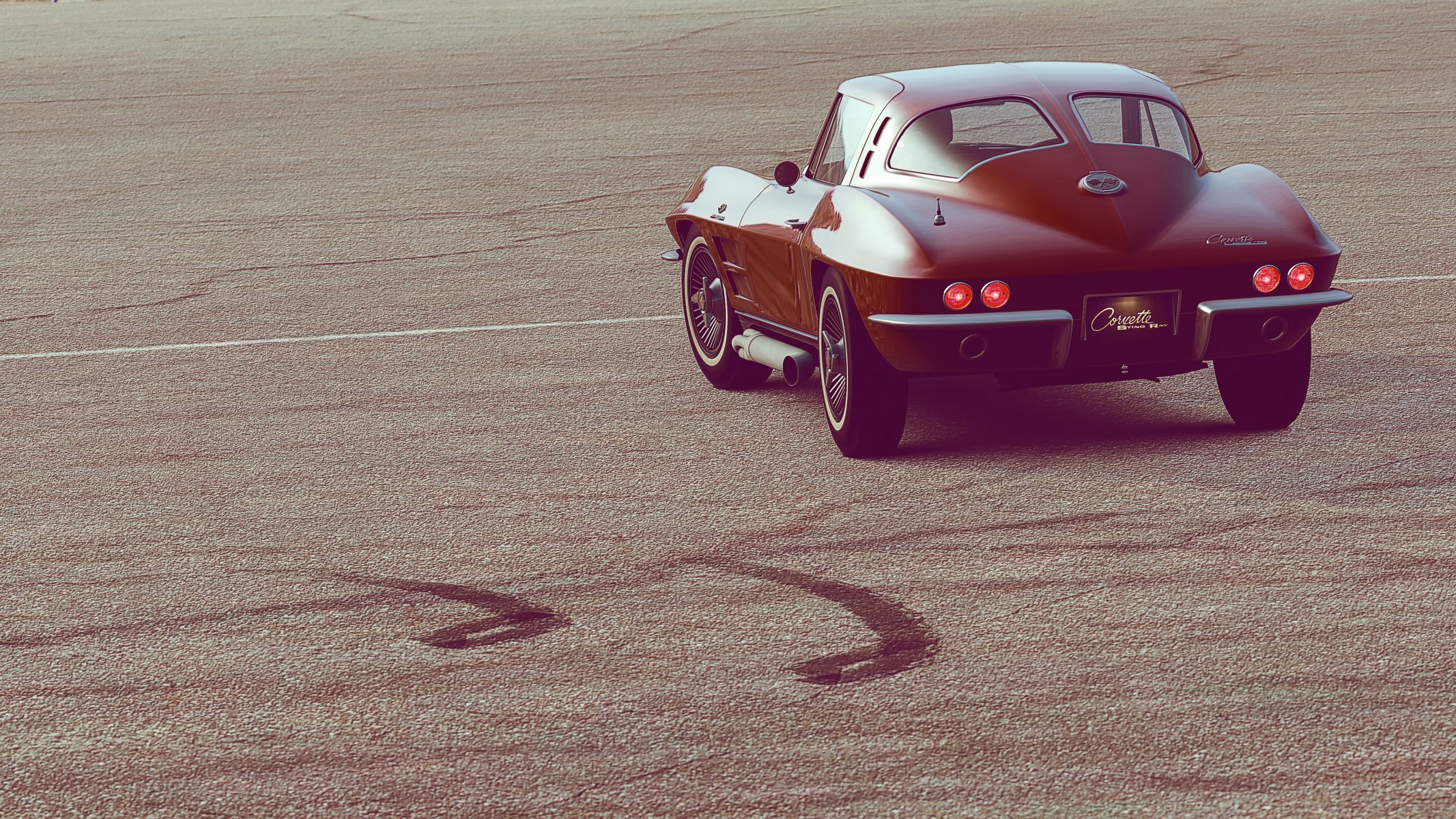 corvette car view