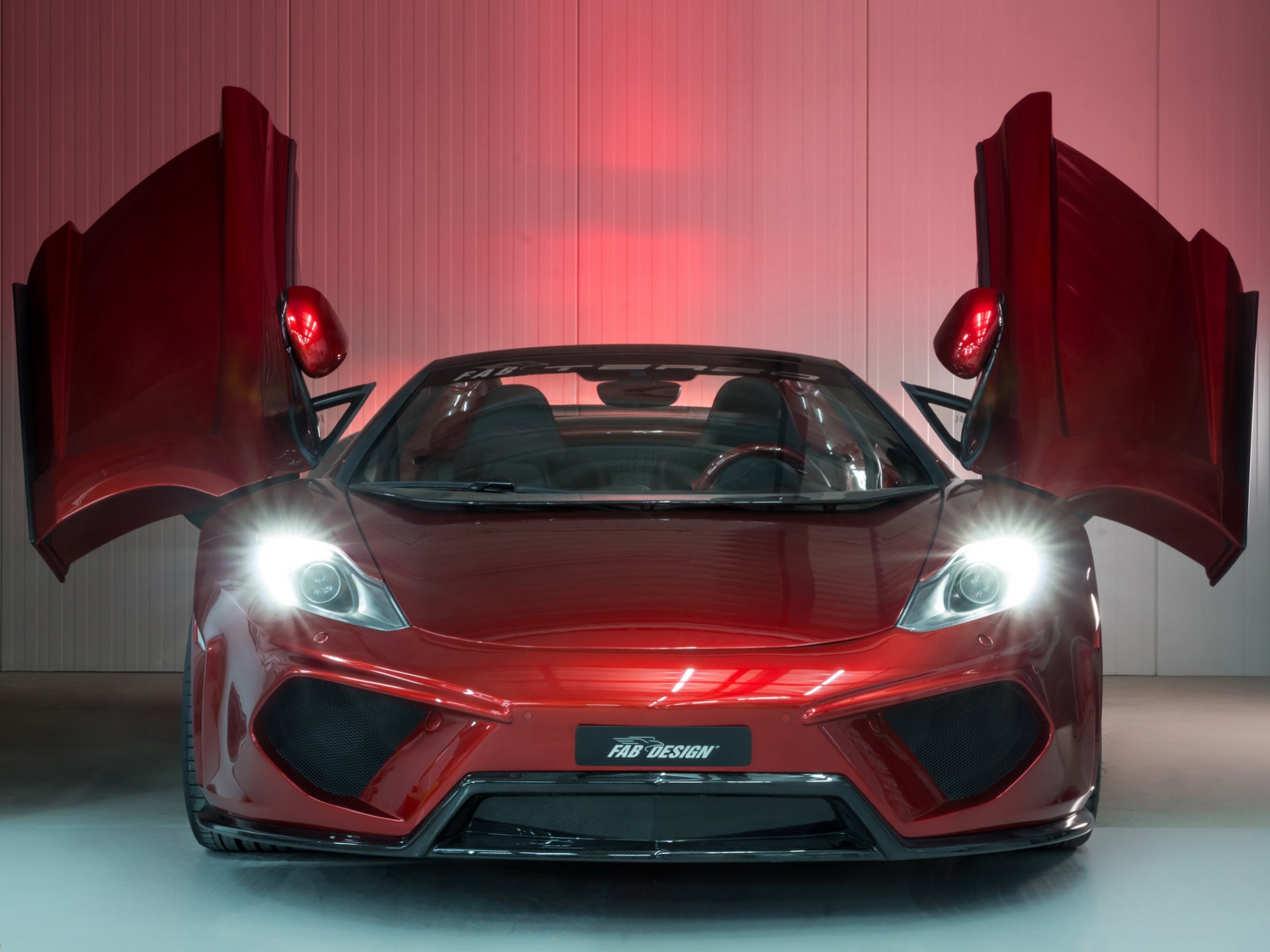 fab design mclaren mp4-12c spyder frente tuning faros