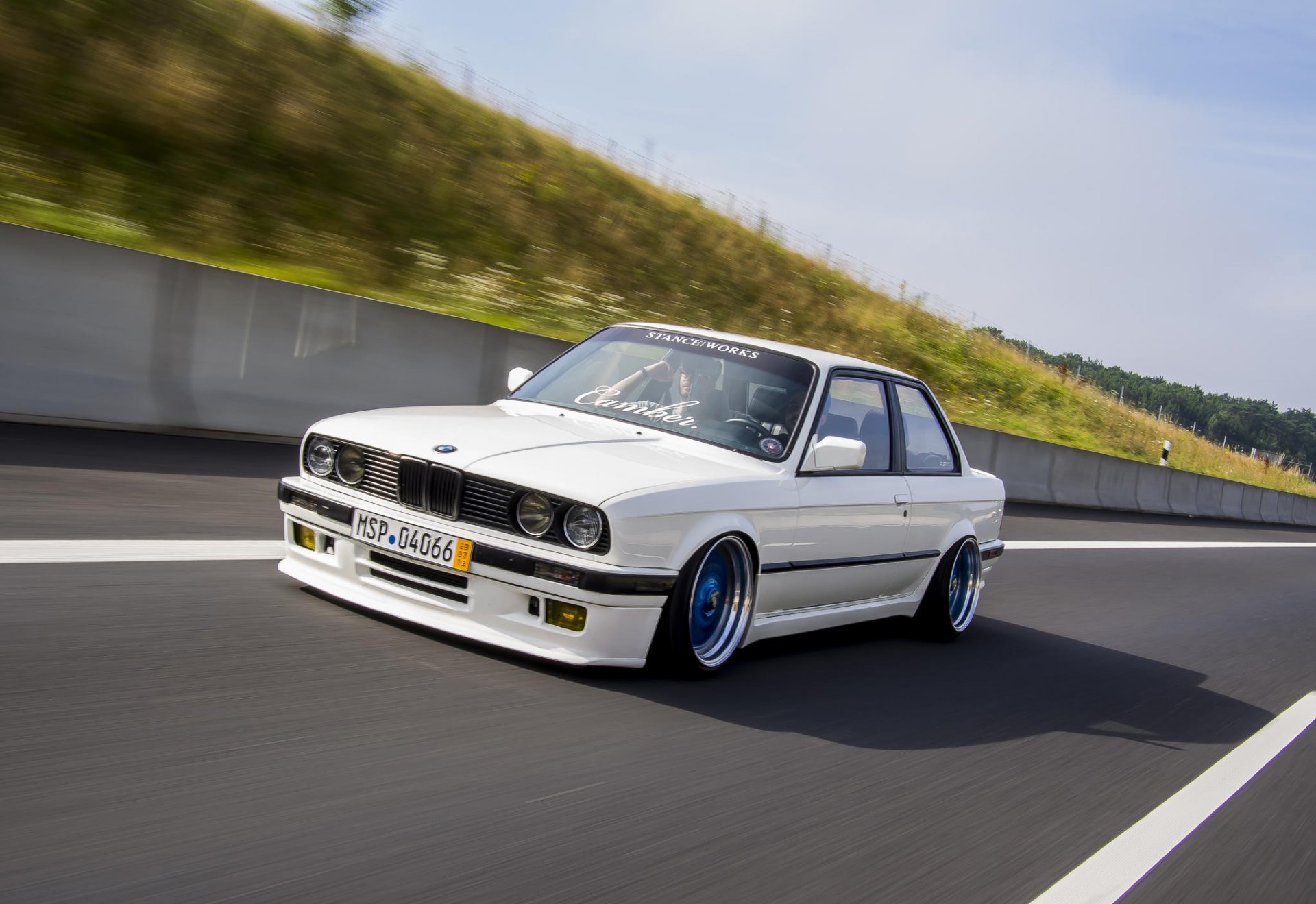 bmw e30 m3 blanc bmw sport blanc vitesse piste bb