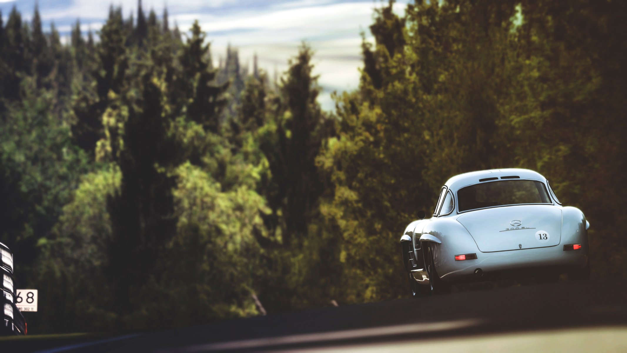 mercedes carretera naturaleza