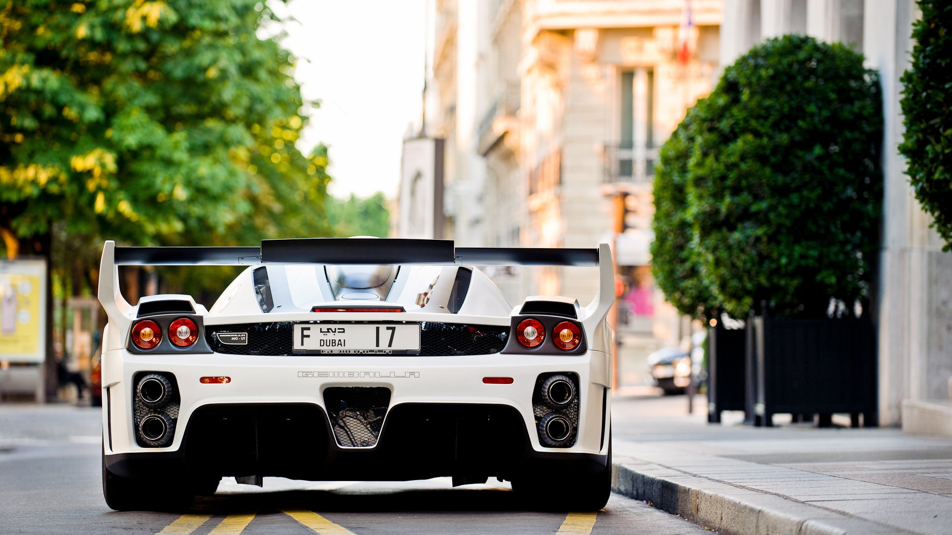 ferrari enzo gemballa white back tuning ferrari