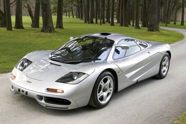 Voiture mclaren f1, couleur argent