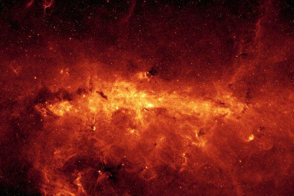 The space of a stellar nebula somewhere in the universe