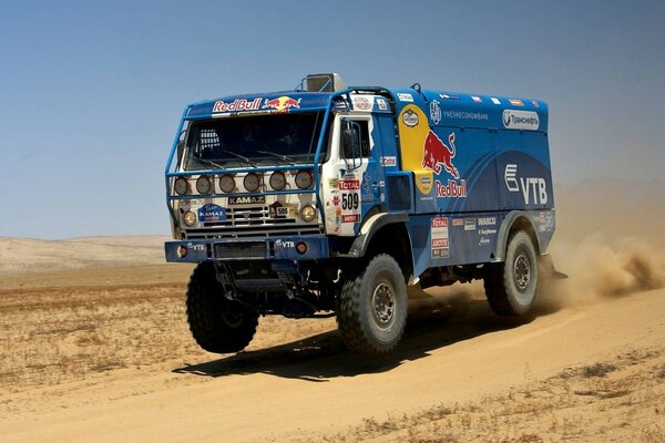 Russian legend in action on Paris Dakar