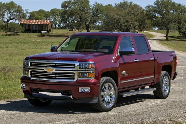 Chevrolet Silverado red wallpaper