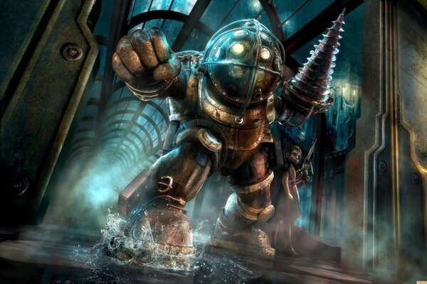 Big Daddy con hermanita BioShock