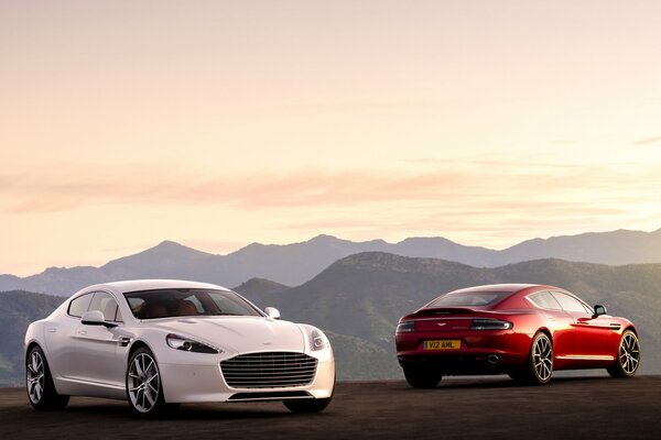 Aston martin red or white