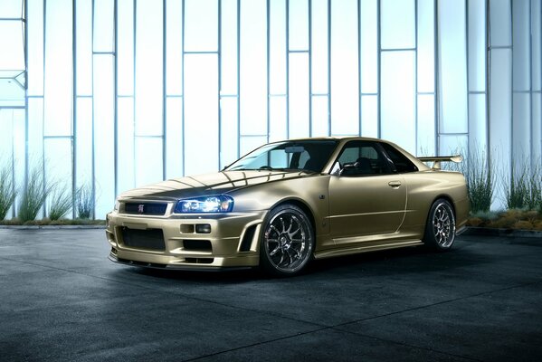 Papier peint Nissan Skyline sur fond clair