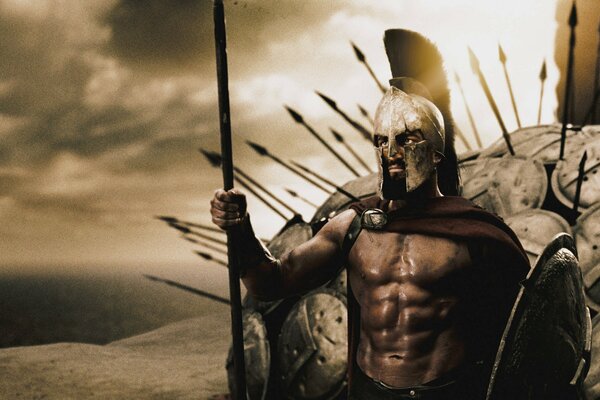 Król Leonidas w filmie 300 Spartan
