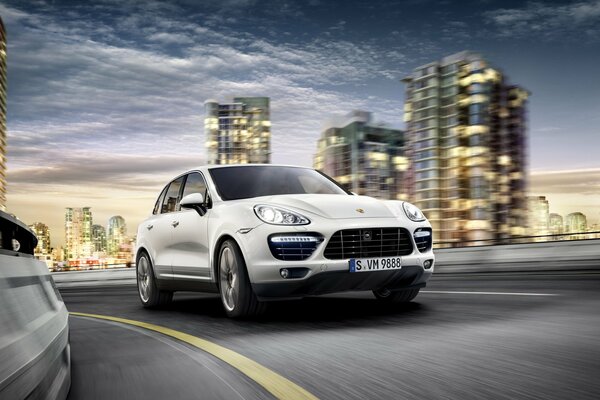 Porsche cayenne дорога/скорость