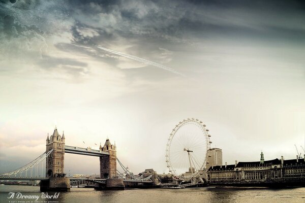 El cielo sobre Londres en un mundo de ensueño