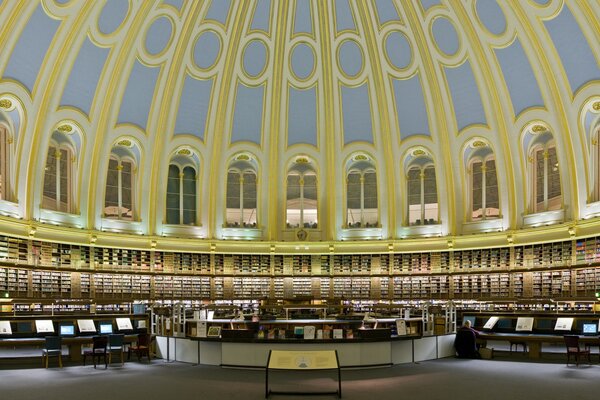 Museum-Bibliothek alter und moderner britischer Bücher