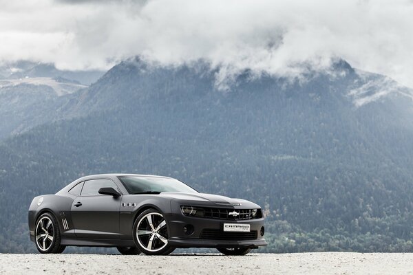 Camaro nero con dischi di platino capolavoro