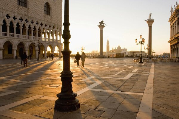 Evening Square of San Marco Italy