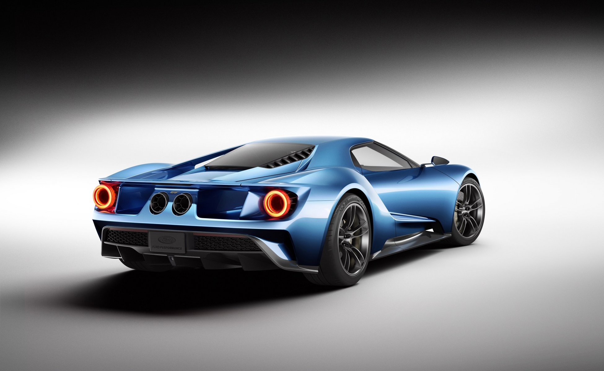 ford gt concept concept widok z tyłu