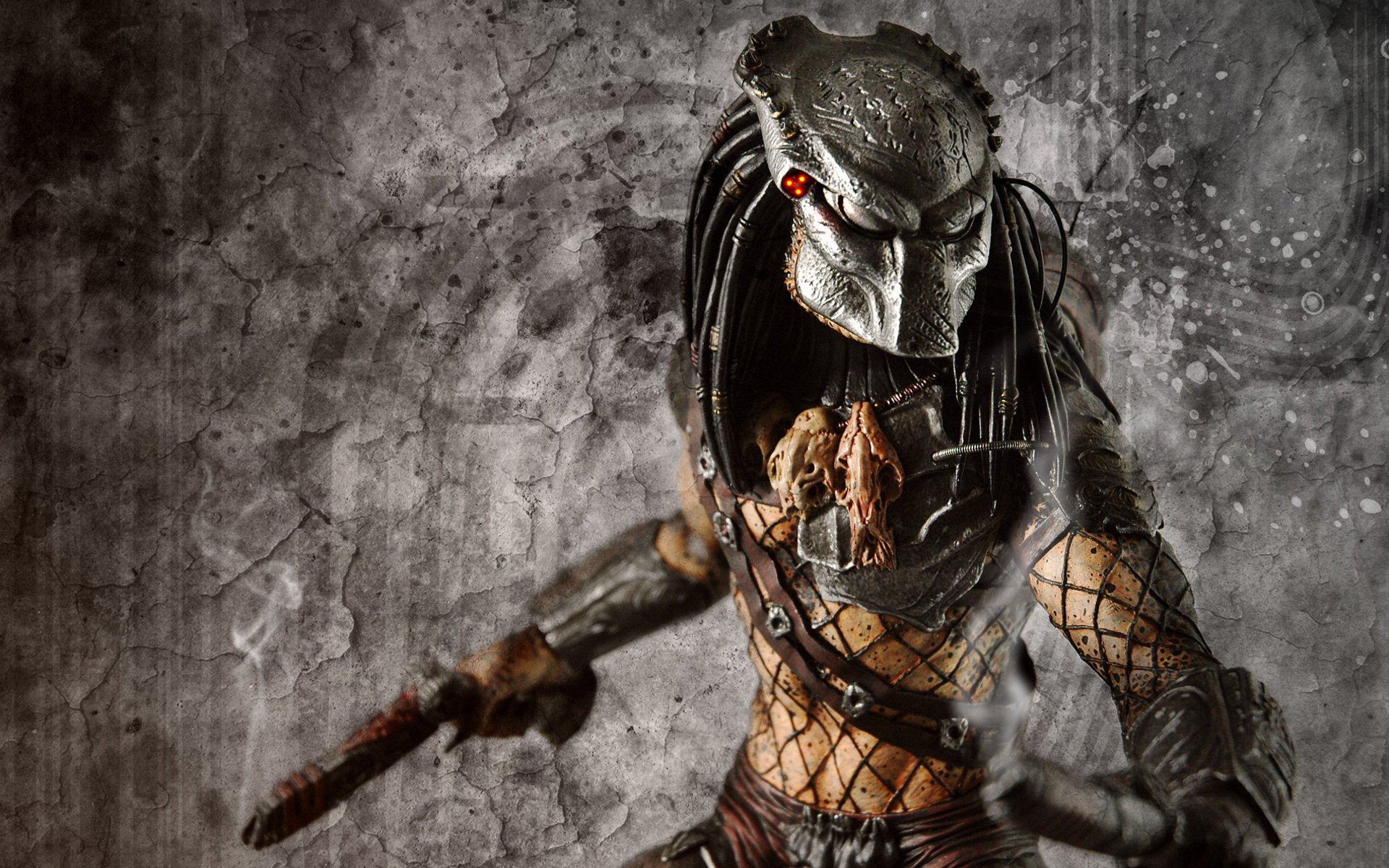 wolf action figures collectible figures movie predator predator hunter warrior wolf head cannon sight target macro science fiction movies alien vs predator