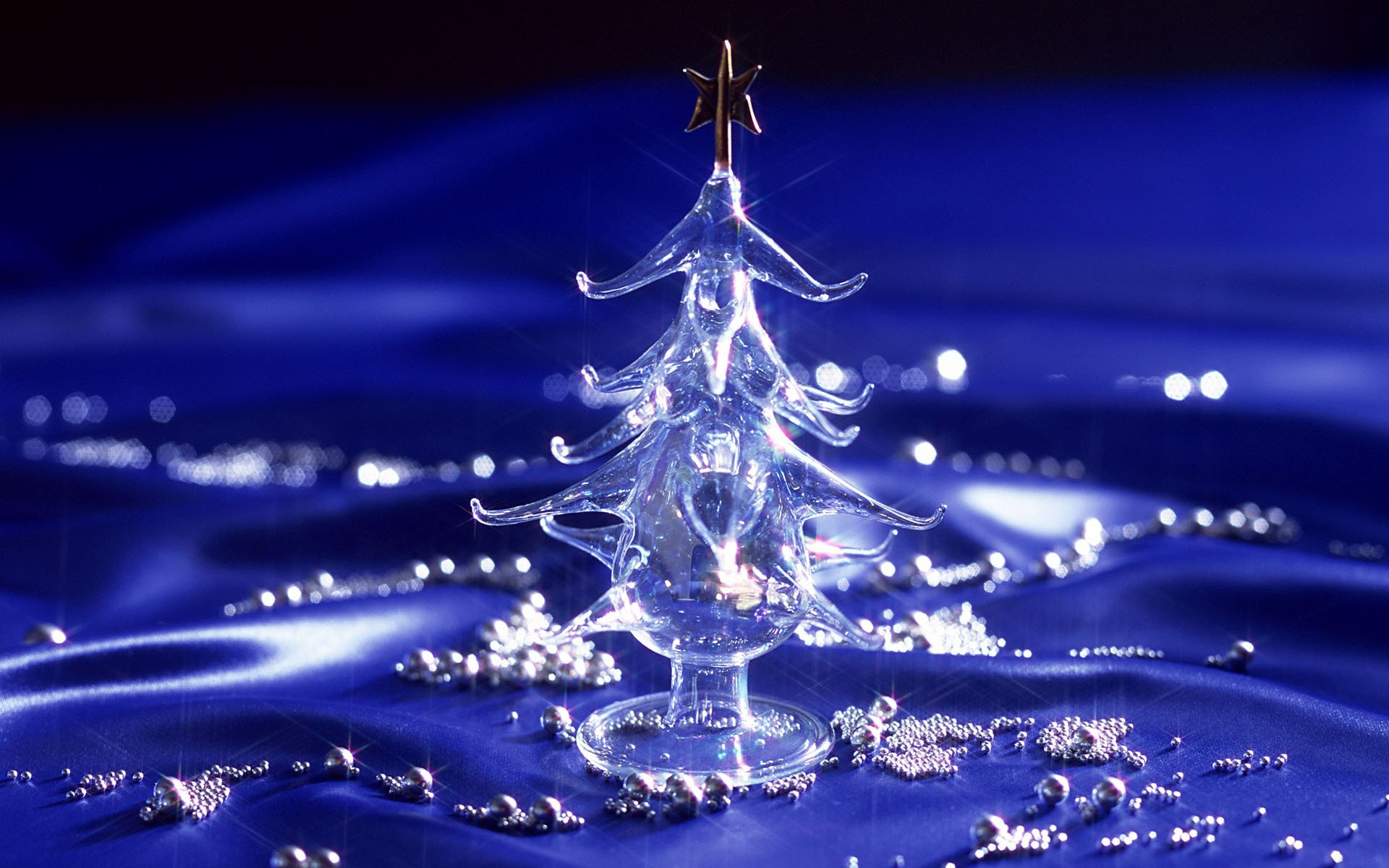 nuovo anno albero di vetro decorazioni albero di natale luce glitter blu vacanza perline stella vacanze decorazioni natalizie