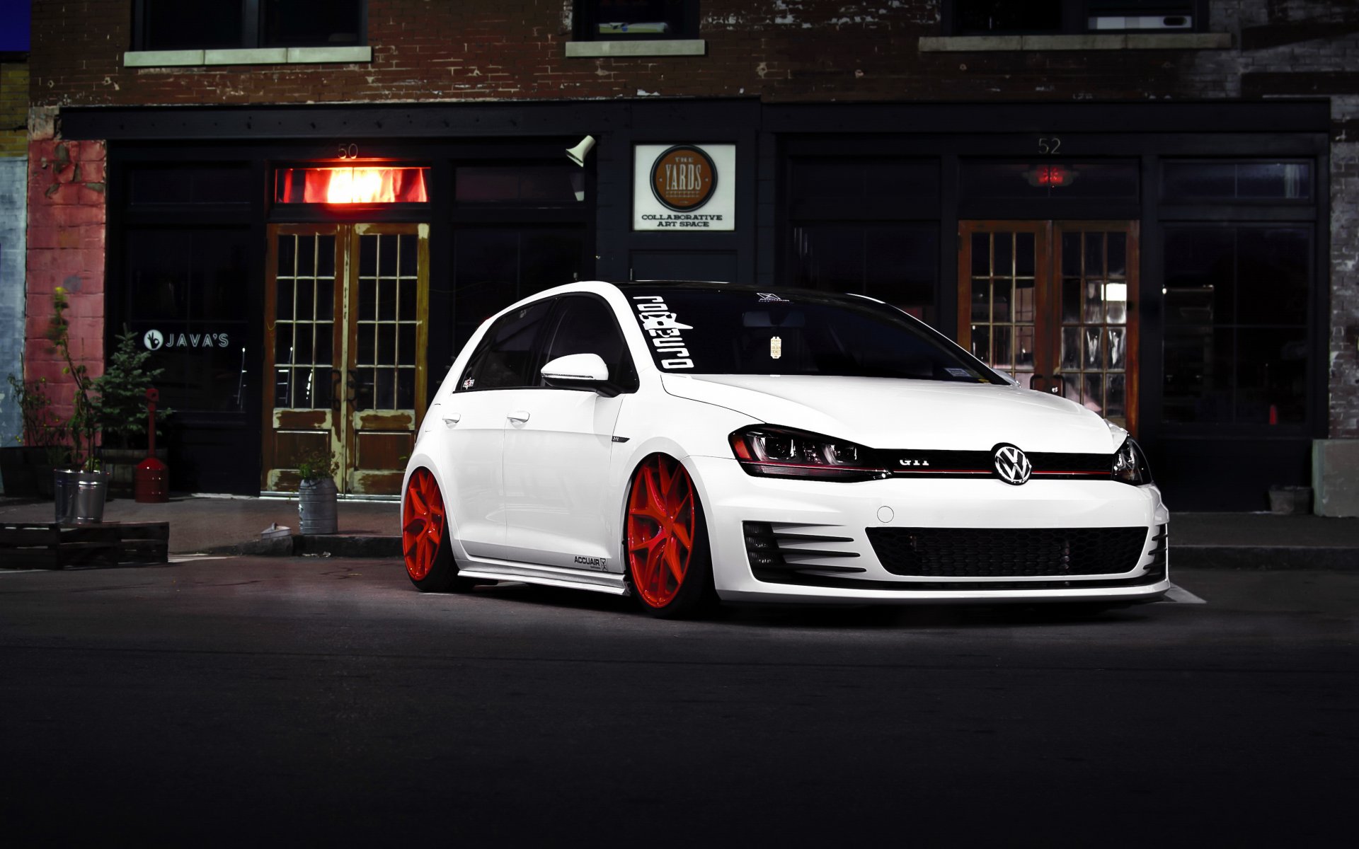 volkswagen golf gti voiture tuning hq fond d écran