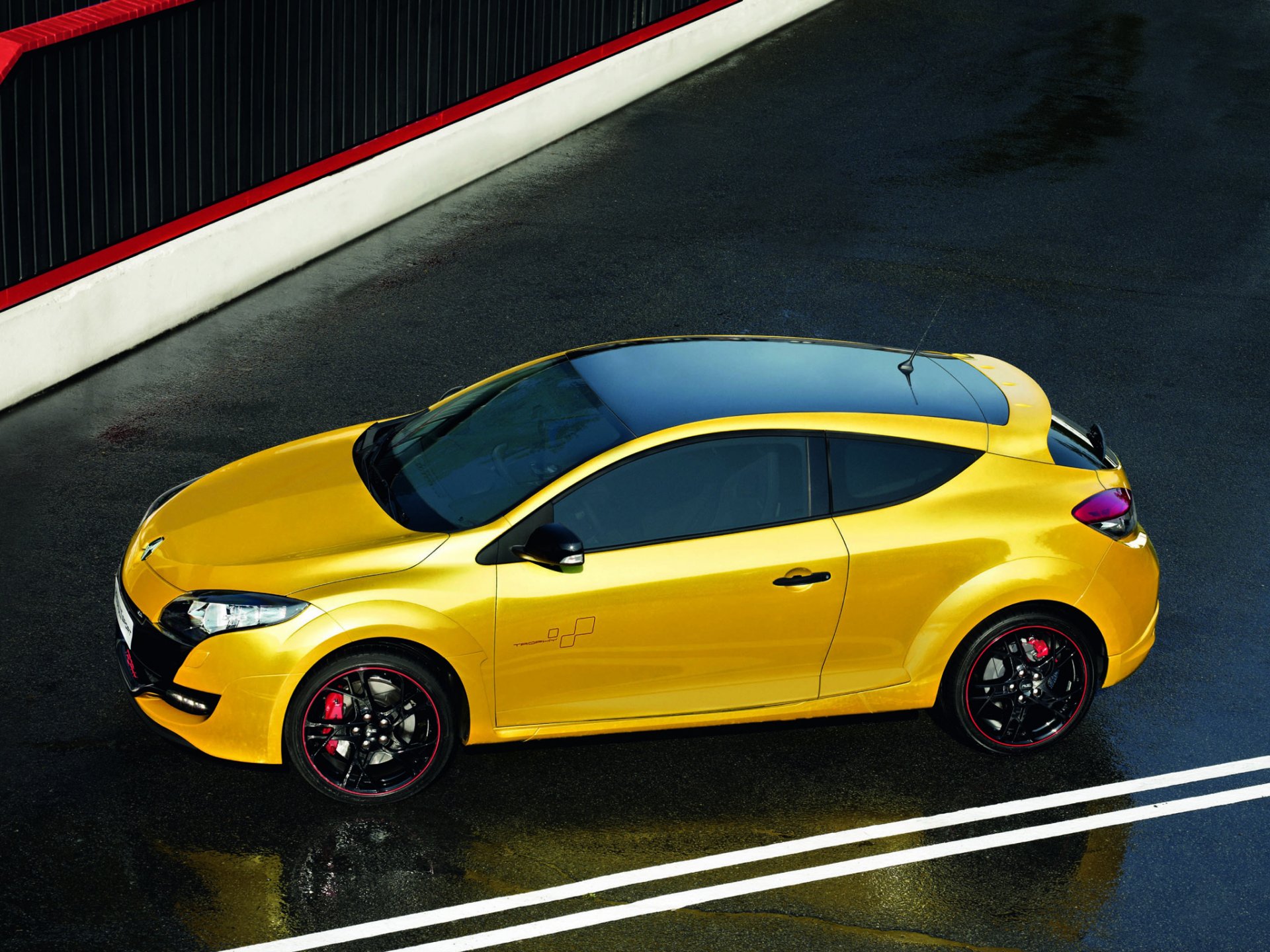 samochód samochód renault megane rs 250 sport renault megane rs 250 żółty