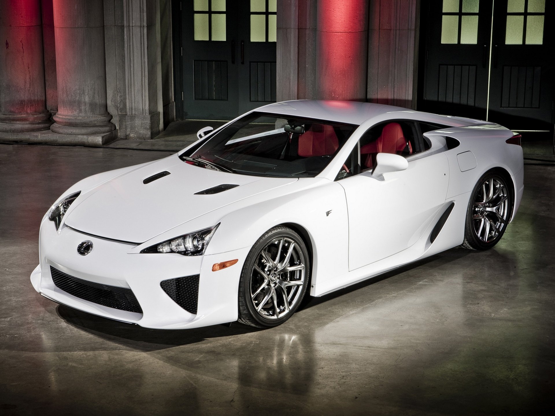 автомобиль обои белый lexus lfa 2010-12 обоя лексус лфа.белая машина.передок