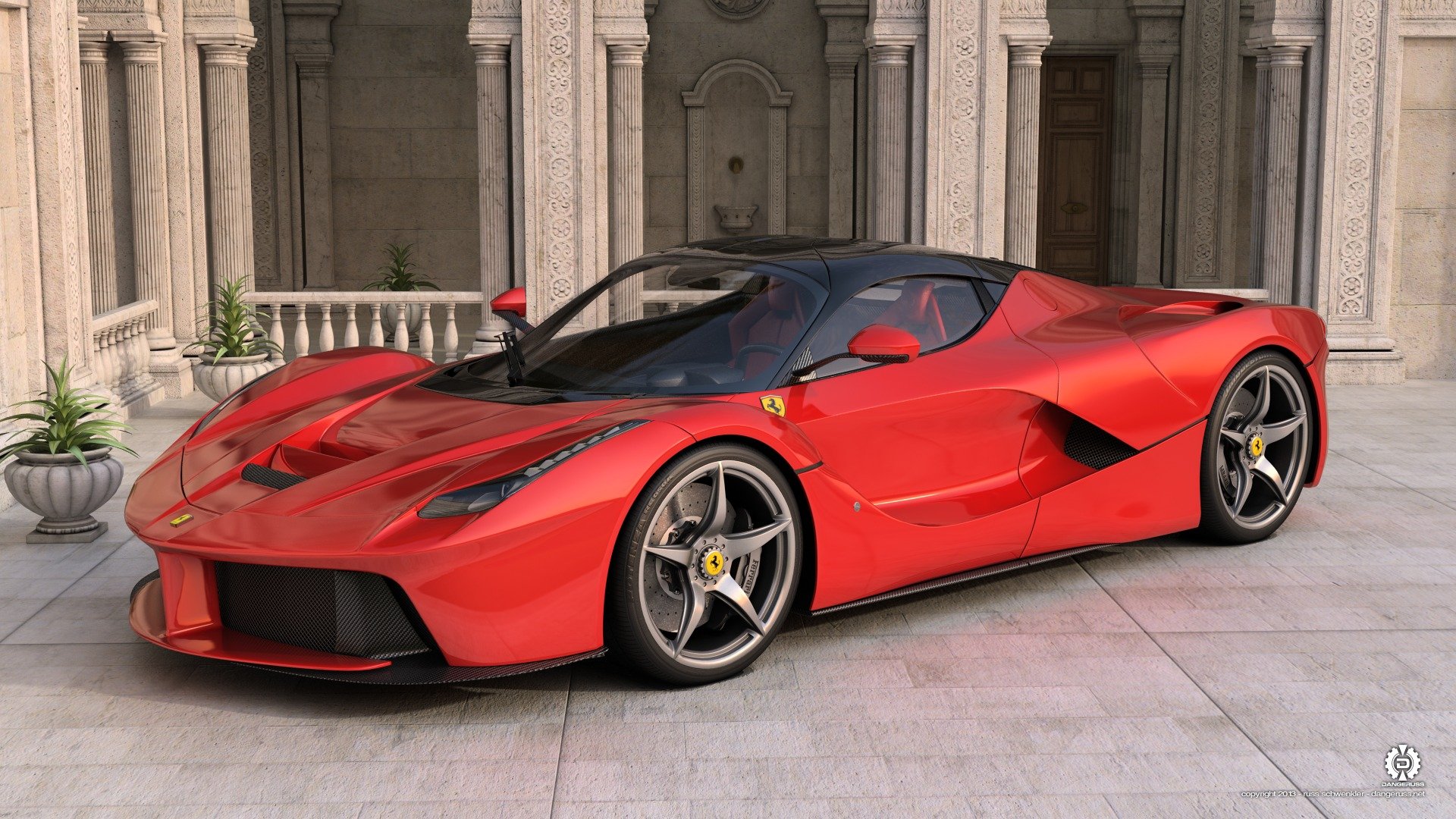 ferrari laferrari красные автомобиль суперкар феррари лаферрари авто красная