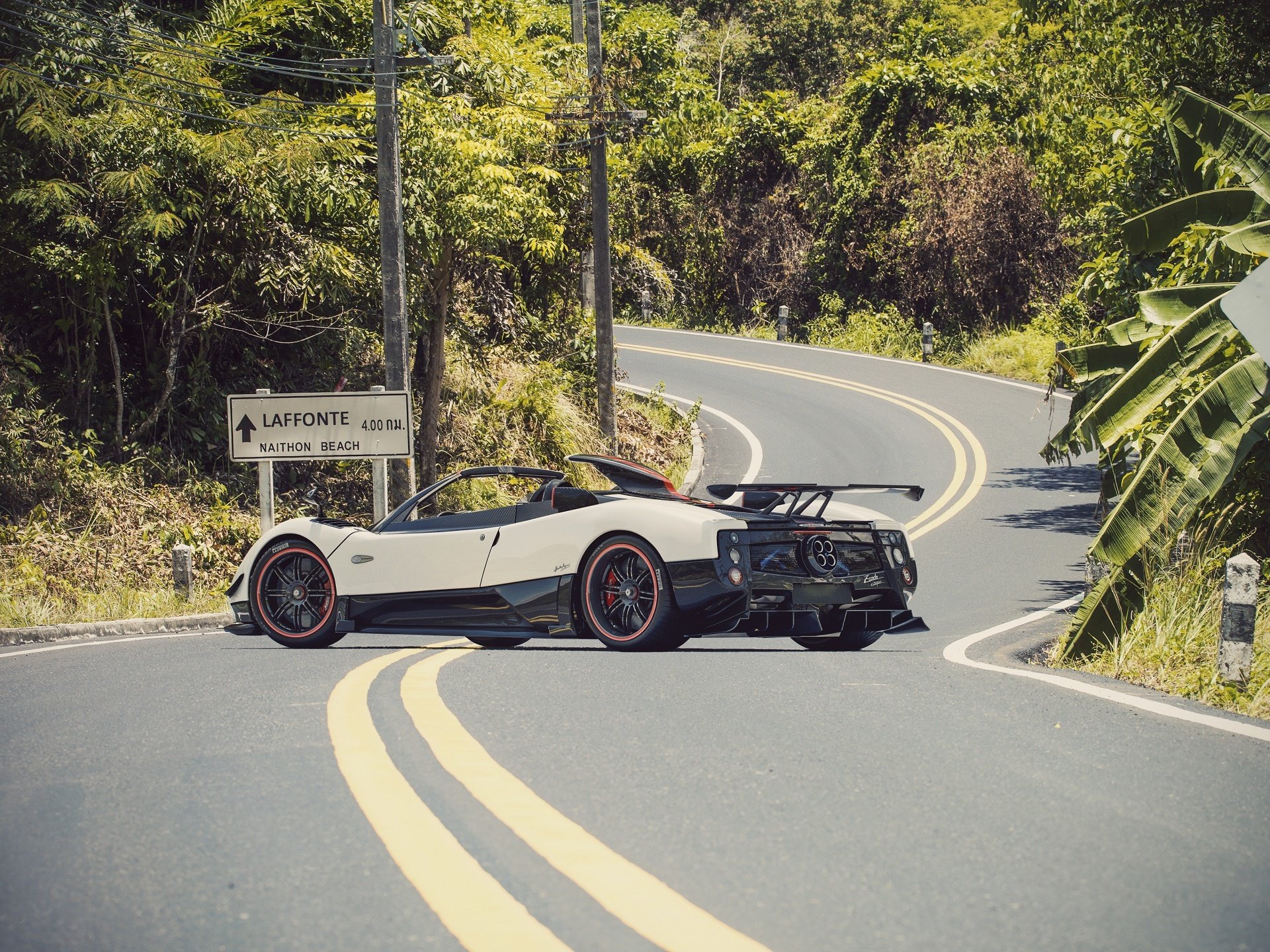 pagani zonda cinque roadster supersamochód droga pagani zonda